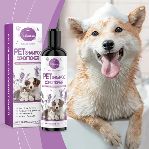 1-4PCS Lavender Pet Shampoo for Dogs and Cats